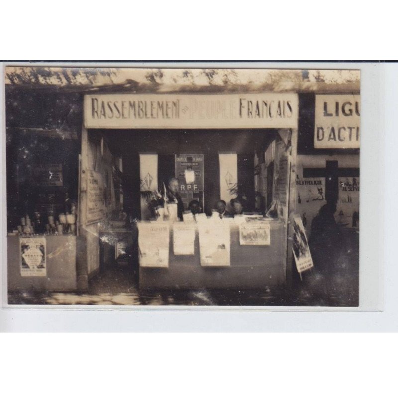 MELUN: rassemblement du peuple francais, 1947 le 10 mai fondé par le G. De Gaulle, avenue thiers, R.P.F - très bon état