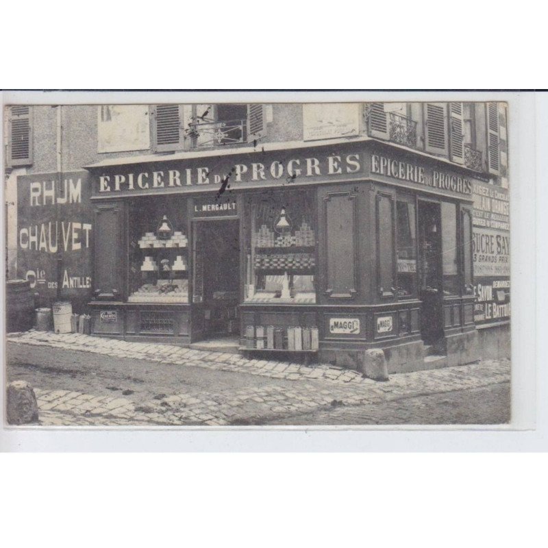 POITIERS: épicerie du progrès, L. Mergault, rhum chauvet - très bon état