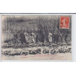 YONNE: le flottage à bûches perdues sur la cure, flotteurs sur une rôtie - très bon état