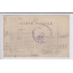 PAILLY: batteuse au travail - Mautret-Denisot à servins par sergines (agriculture) - état