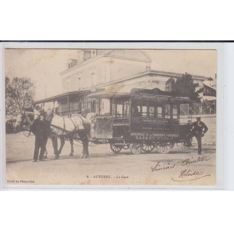 AUXERRE: la gare, omnibus - état