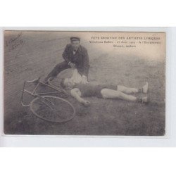 HAUTS-de-SEINE: fête sportives artistes lyriques vélodrome buffalo 23aout1909 entrainement dranem medecin -très bon état