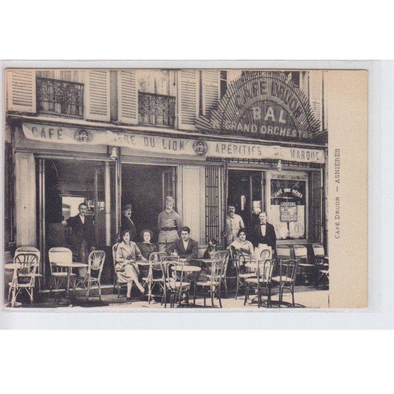 ASNIERES: café druon, café frère du lion, bal - très bon état