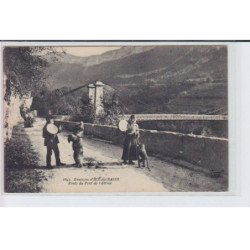 environ d'AIX-les-BAINS: route du pont de l'abime, montreur d'ours, singe - très bon état