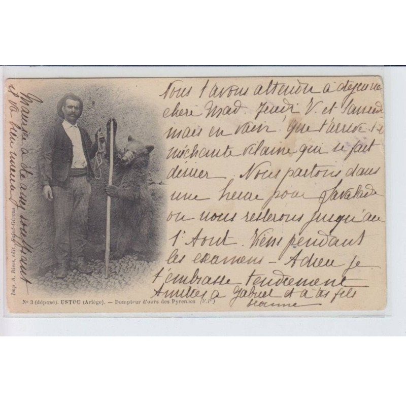 USTOU: dompteur d'ours des pyrénées, montreur d'ours - état
