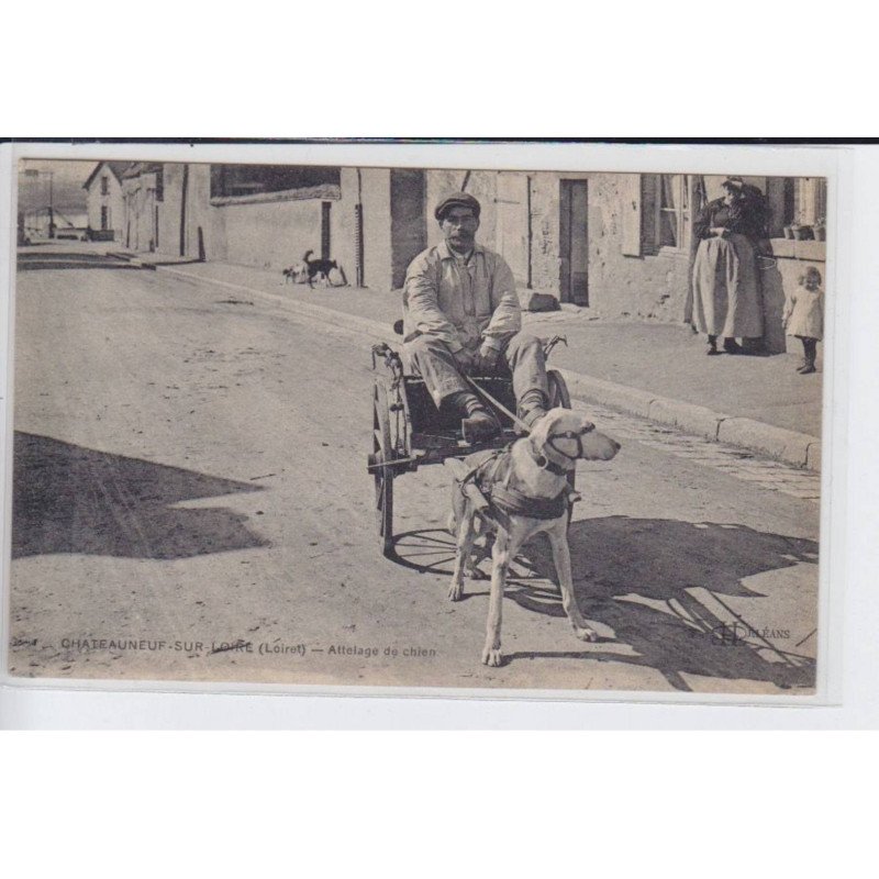 CHATEAUNEUF-sur-LOIRE: attelage de chien - très bon état