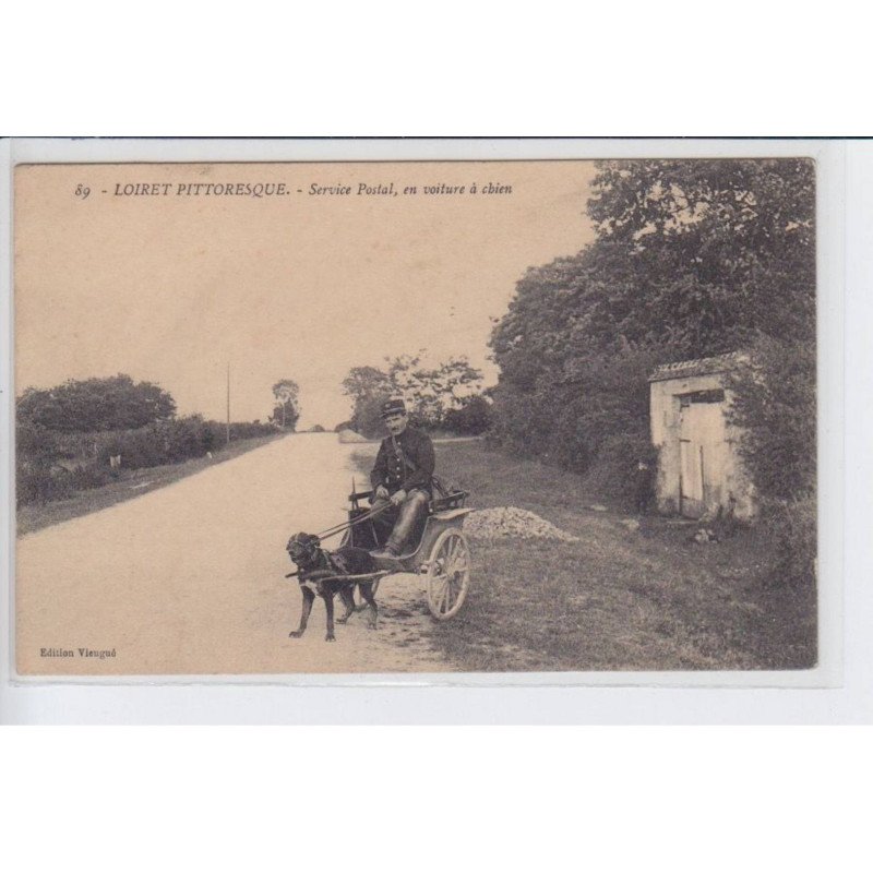LOIRET: service postal, en voiture à chien - très bon état