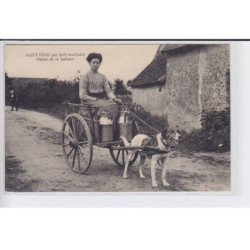 SAINT-PERE: départ de la laitière, voiture à chien - très bon état