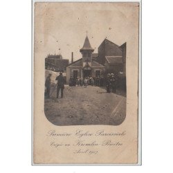 KREMLIN BICETRE : carte photo - la première église paroissiale érigée en 1907 - très bon état