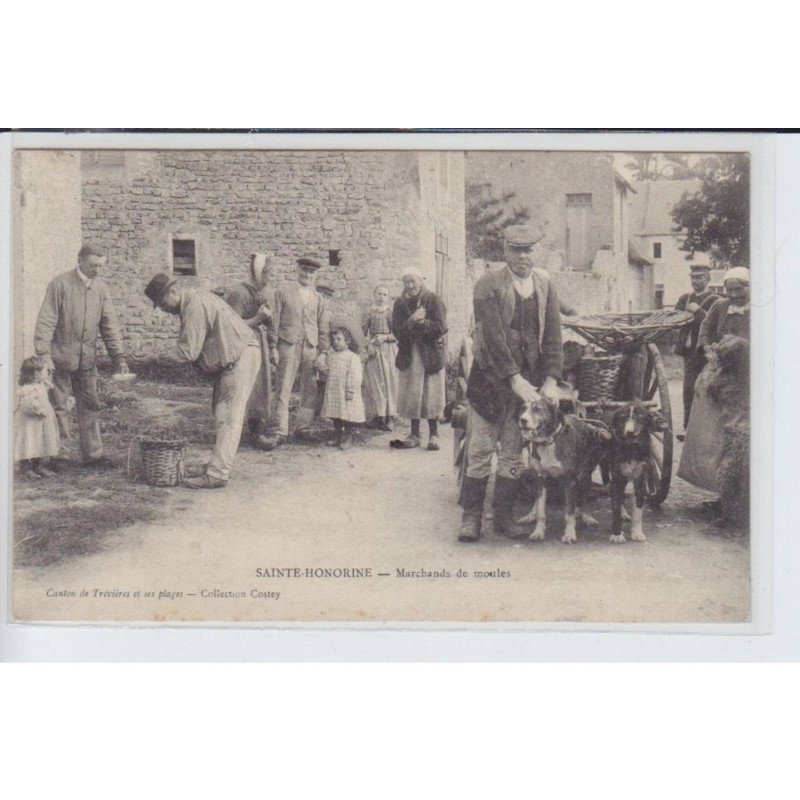 SAINTE-HONORINE: marchands de moules, voiture à chien - très bon état