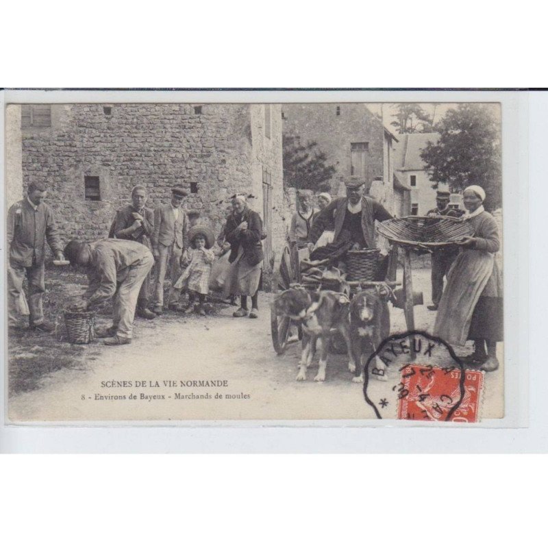 SAINTE-HONORINE: marchands de moules, voiture à chien - très bon état