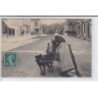 EN SOLOGNE: attelage de chien, la laitière, voiture à chien - état