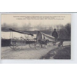 MARNE: voiture à chien légeres et démontables pour transport malades et blessés systeme breveté S.G.D.G. - tb etat