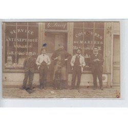 FRANCE - coiffeur raymond plein, G. Lecocq, service antiseptique, coiffures de mariées chien - état
