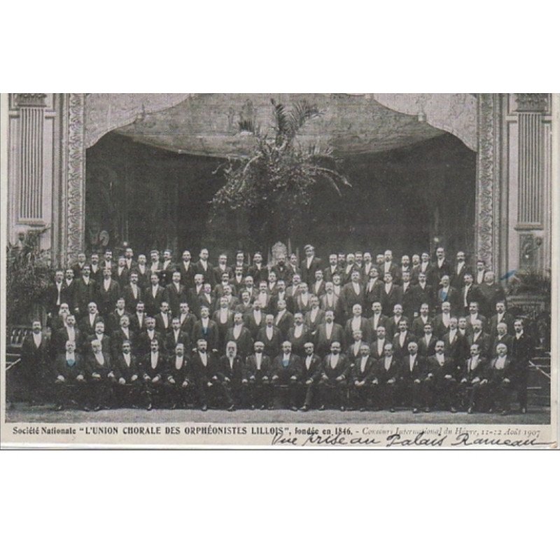 LE HAVRE : société nationale """"L'Union Chorale des Orphéonistes Lilliois"""" - concours international du Havre, 11-12