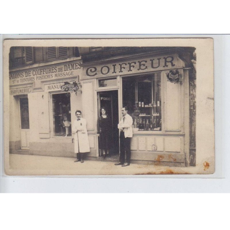FRANCE - coiffeur M. Conches, dames, teintures postiches massage, manucures - état