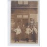 FRANCE: saumur 2 rue saint-jean(?), M. Eugene salon coiffure, service antiseptique barbe 20c, taille 40c - état