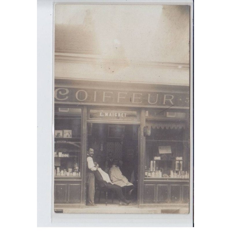 FRANCE: E. Maigret coiffeur, taillage de barbe en cour - très bon état