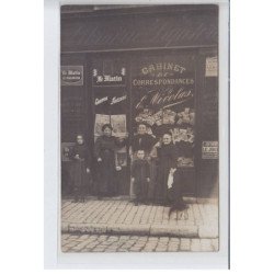 FRANCE: librairie papeterie, cabinet de correspondances E. Nicolas, Enores Antoine, le matin le premier - très bon état