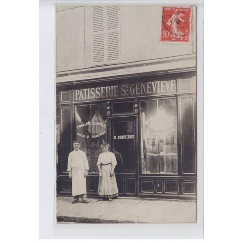 FRANCE: nanterre(?) patisserie sainte-genevieve, E. Previeux, timbales joinville niochi et financiere - très bon état