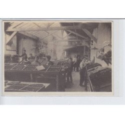 FRANCE: intérieur d'atelier d'imprimerie (?) 2CPA - très bon état
