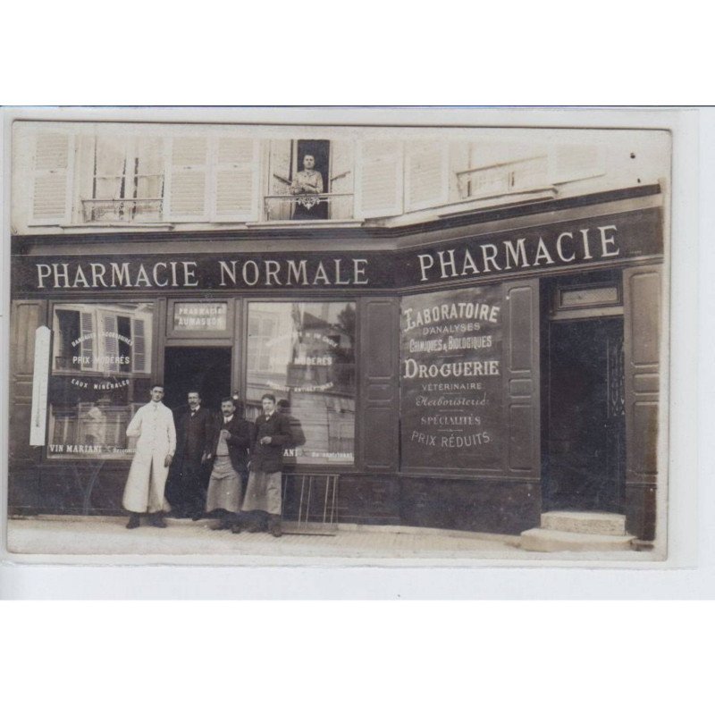 FRANCE: pharmacie normale Aumasson, laboratoire d'analyses chimiques et biologiques - très bon état