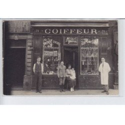 FRANCE: coiffeur M. Ernest, parfumerie teintures service antiseptique shapooing ondulation - très bon état