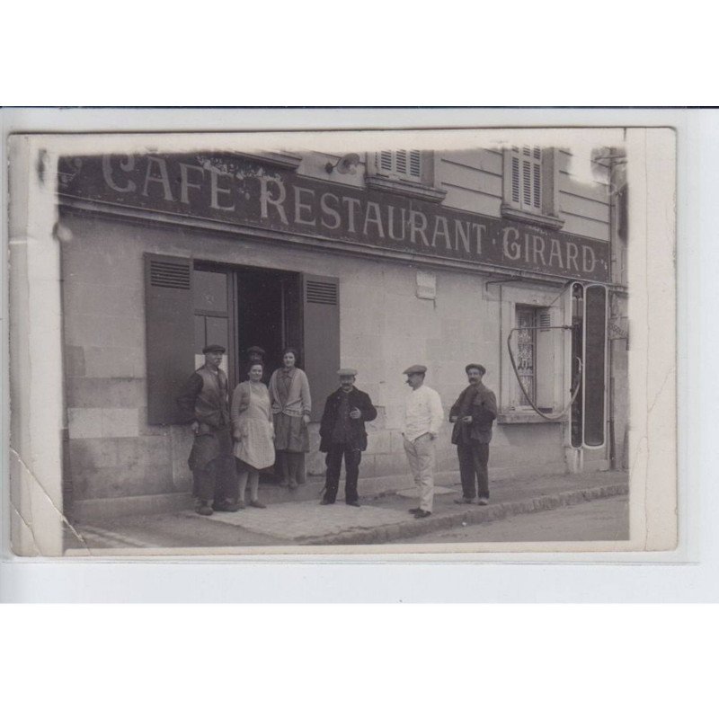 FRANCE: café restaurant girard, pompe à essence - état