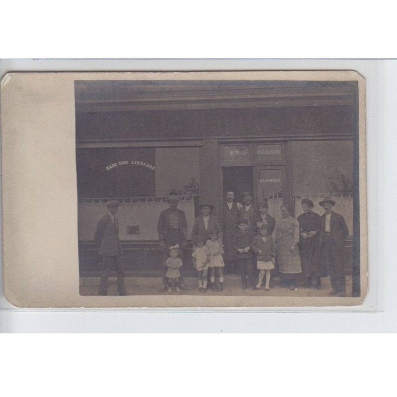FRANCE: Mr. J. Nicolaudi, charbons cafe vins liqueurs, personnages - état