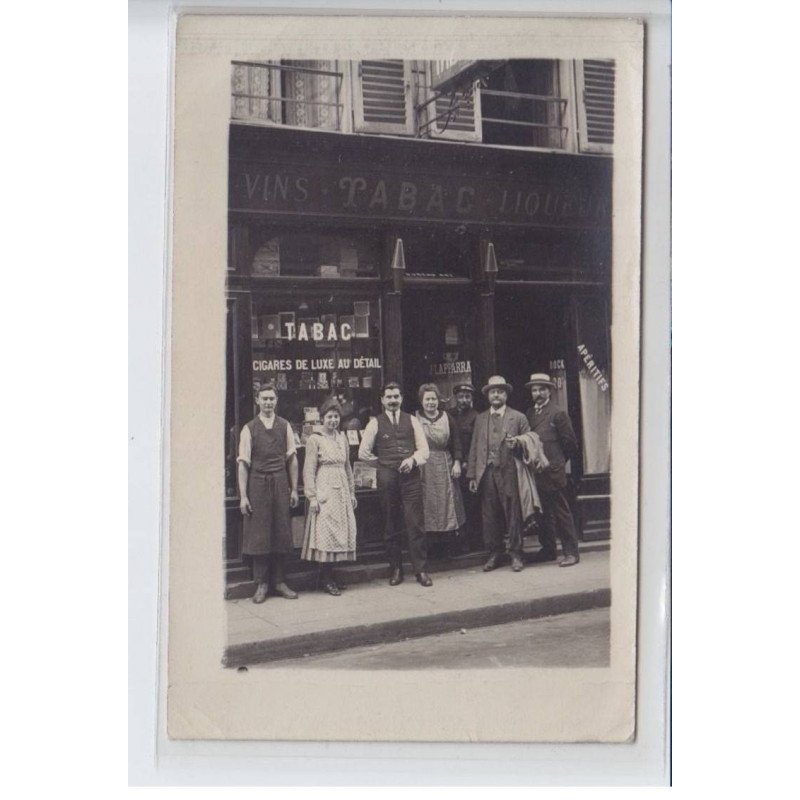 FRANCE: vins tabacs liqueurs cigares de luxe au détail, J. Lapparra, apéritifs, personnages - état