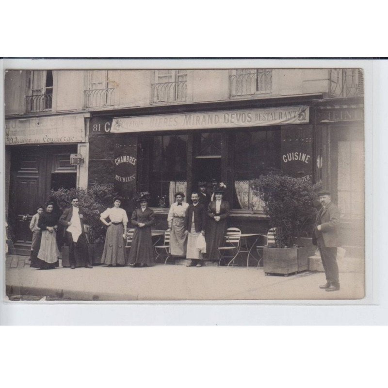 FRANCE: bières mirand devos, courtois restaurants, chambres meublées, cuisine, personnages - état