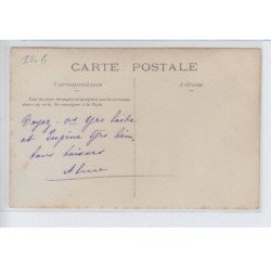 FRANCE: buvette de la station, PH. Cristo(?) vins et liqueurs, vélo, groupe de personnes - très bon état