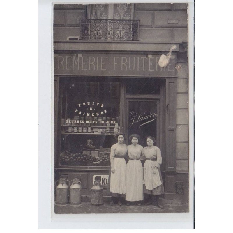 FRANCE: cremerie fruiterie, primeurs, beurres oeufs du jour, J. Landon - état