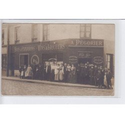 FRANCE: A. Pegorier bois et charbons vins et liqueurs beaujolais et saumur véritable marque de bourgogne et quetsch-état