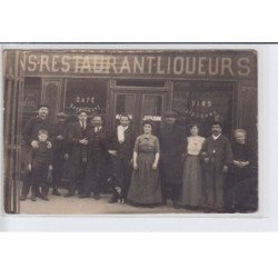 FRANCE: restaurant liqueurs, café vins liqueurs, J. Goudin - état