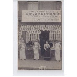 FRANCE: concours paris 1910, diplôme d'honneur décerné à maison Berquand qualité supérieur de ses viandes - état