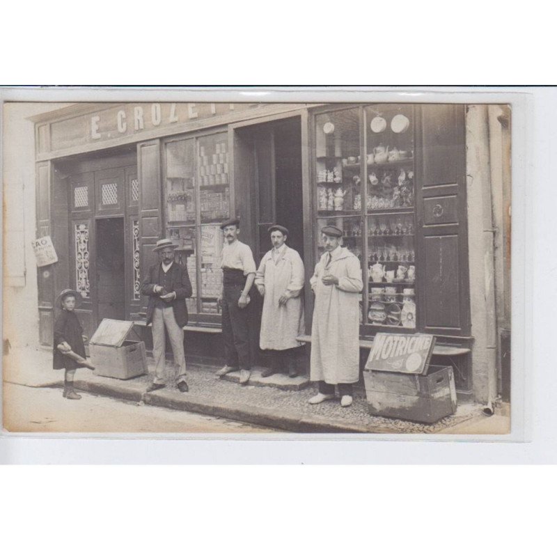 FRANCE: commerce, chocolat vieux potin, van houten, vaisselle, motricine - très bon état