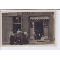 FRANCE: café restaurant, gauthier, déjeuner-diner à toutes heures, pensionnaires Mansardi(?) - très bon état