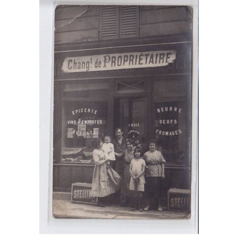 FRANCE: changement de propriétaire, épicerie vins à emporter buvette, beurre oeufs fromages, F. Maes - état FRANCE: changement de propriétaire, épicerie vins à emporter buvette, beurre oeufs fromages, F. Maes - état
