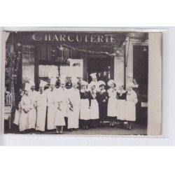 FRANCE: charcuterie, semaine commerciale, personnages en habits de travail - état