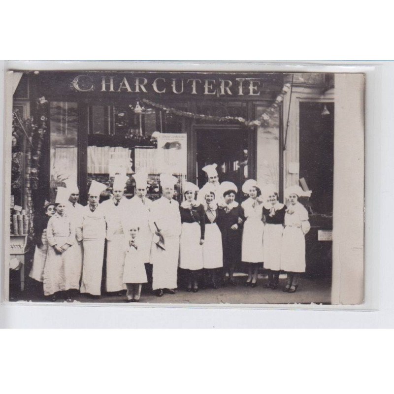 FRANCE: charcuterie, semaine commerciale, personnages en habits de travail - état FRANCE: charcuterie, semaine commerciale, personnages en habits de travail - état