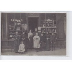 FRANCE: papeterie boulangerie, le matin dit tout, le journal, le petit parisien, vins rouge et blanc - très bon état
