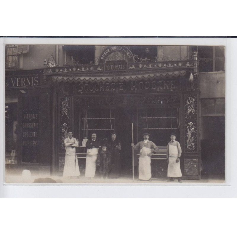 FRANCE: maison fondée en 1878, la boucherie moderne, O. Dumats - très bon état