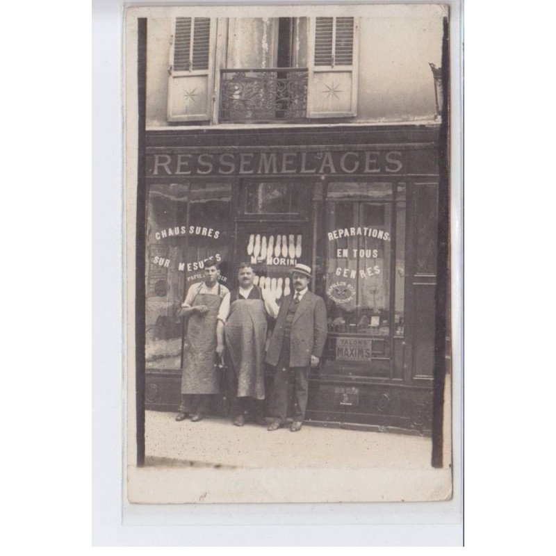 FRANCE: ressemelages chaussures sur mesures, maison Morini, reparations en tous genres, talons maxim's - état