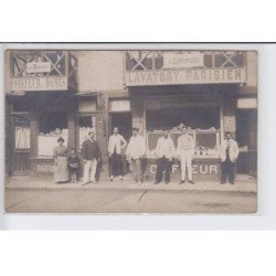 FRANCE: les roseaux coiffeur dames, l'edelweiss, lavatory parisien, P. Bachot, coiffeur, parfumerie - très bon état