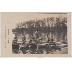 POISSY : les pontonniers en avril 1910 - très bon état