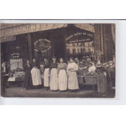FRANCE: maison monnier, beurre oeufs fromages spécialité herbes légumes cuits, maison fondée en 1891 - très bon état