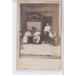 FRANCE: vins et liqueurs H. Tiffine,marc et vins de bourgogne, bouillon de boeuf plat du jour - état