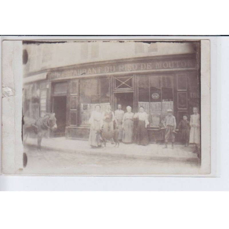FRANCE: restaurant du pied de mouton, âne, chien - état