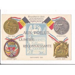 MILITAIRE: ww1 - souvenir des journées françaises aux poilus la patrie reconnaissante - très bon état